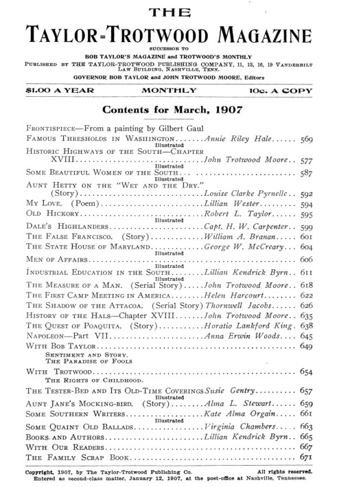 Book The Taylor-Trotwood Magazine, Vol. IV, No. 6, March 1907