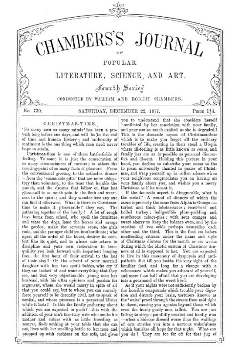 Book Chambers's Journal of Popular Literature, Science, and Art, No. 730 December 22, 1877