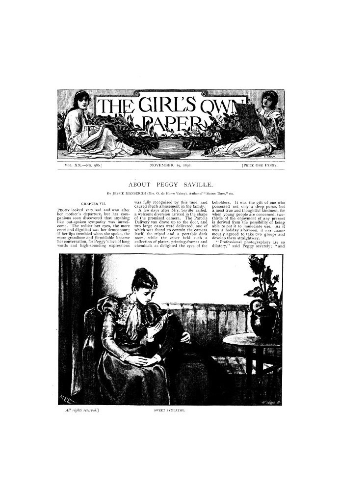 Книга The Girl's Own Paper, Vol. XX, № 986, 19 листопада 1898 р