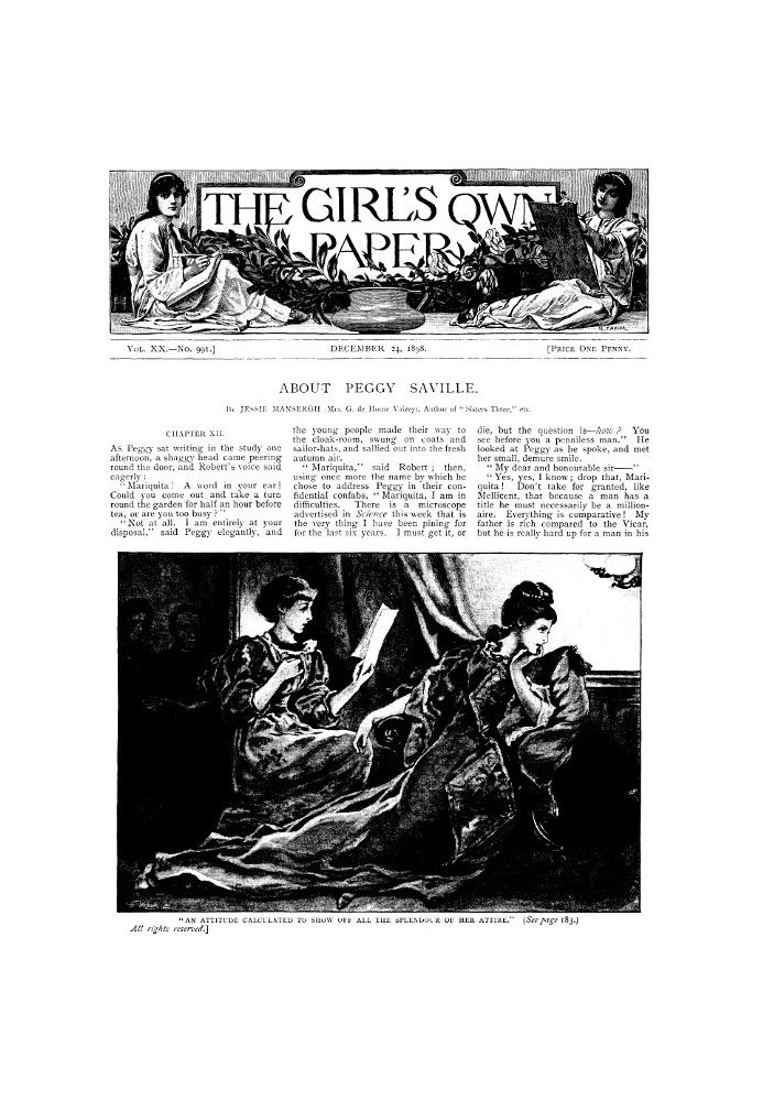 Книга The Girl's Own Paper, Vol. XX, № 991, 24 грудня 1898 р