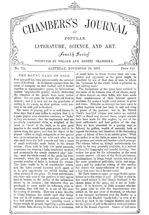 Book Chambers's Journal of Popular Literature, Science, and Art, No. 724 November 10, 1877