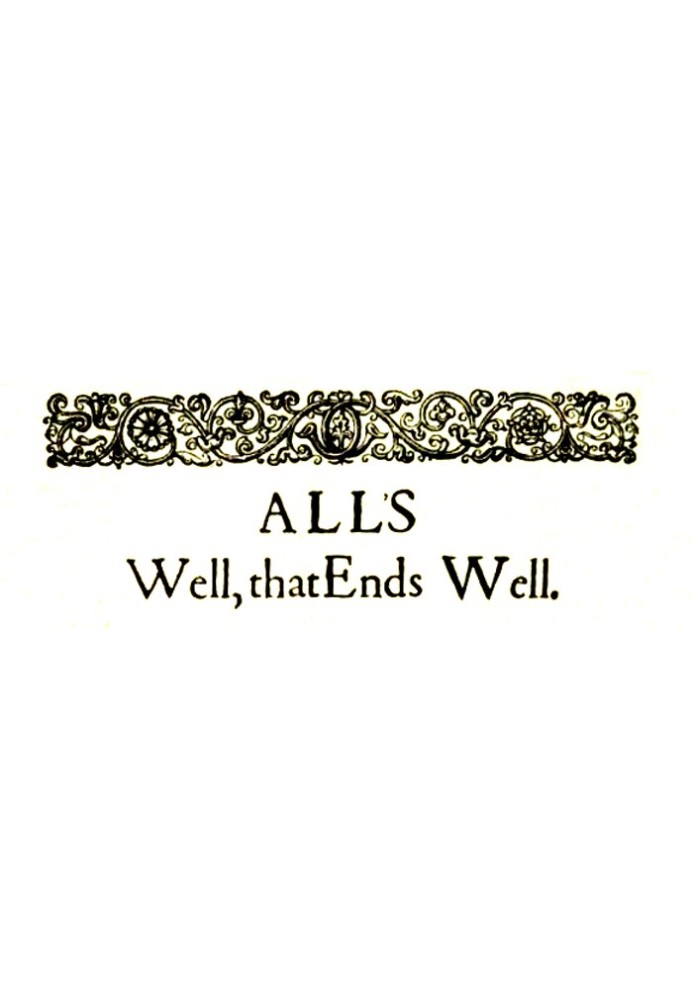 Book All's Well That Ends Well