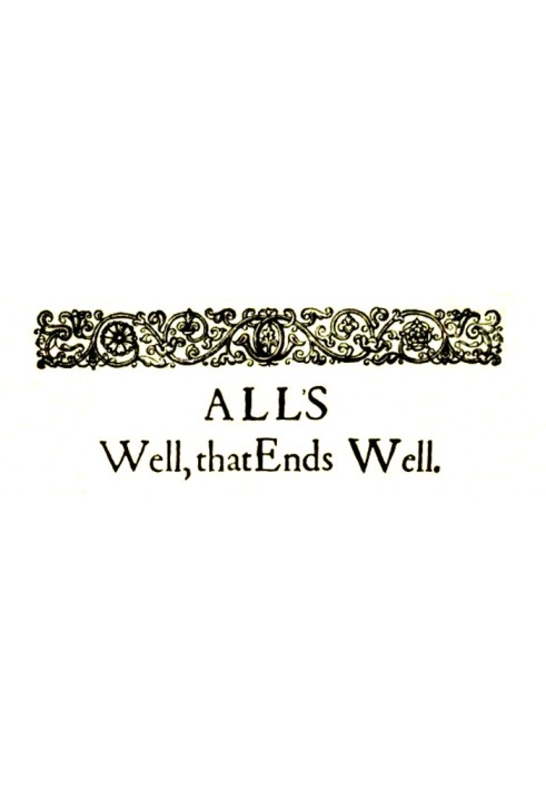 Book All's Well That Ends Well