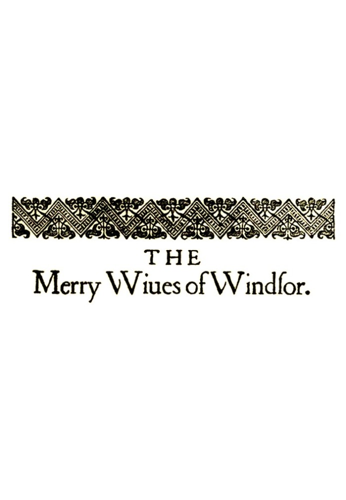 Book The Merry Wives of Windsor