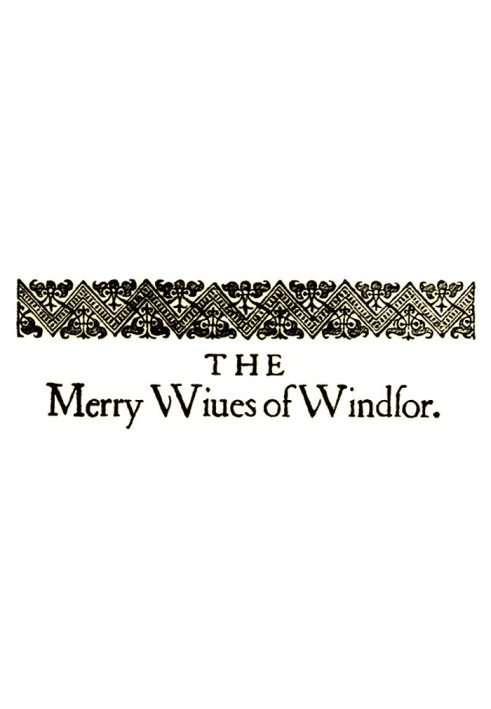 Book The Merry Wives of Windsor