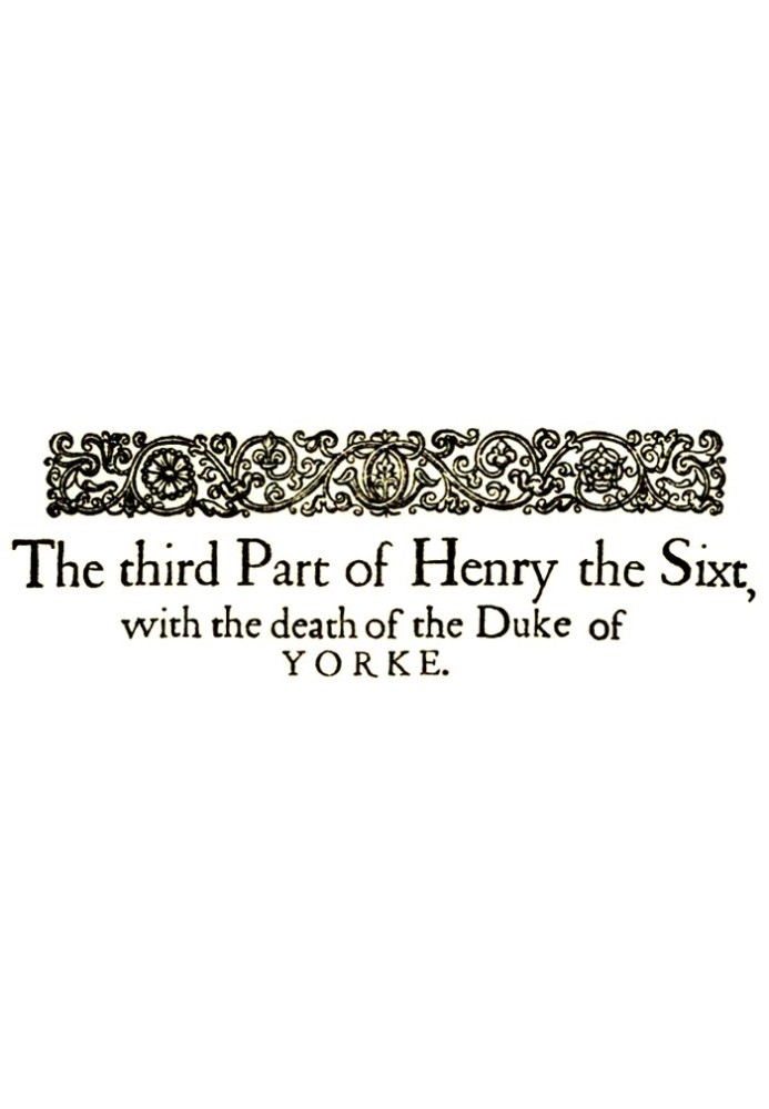 Book King Henry VI, the third part