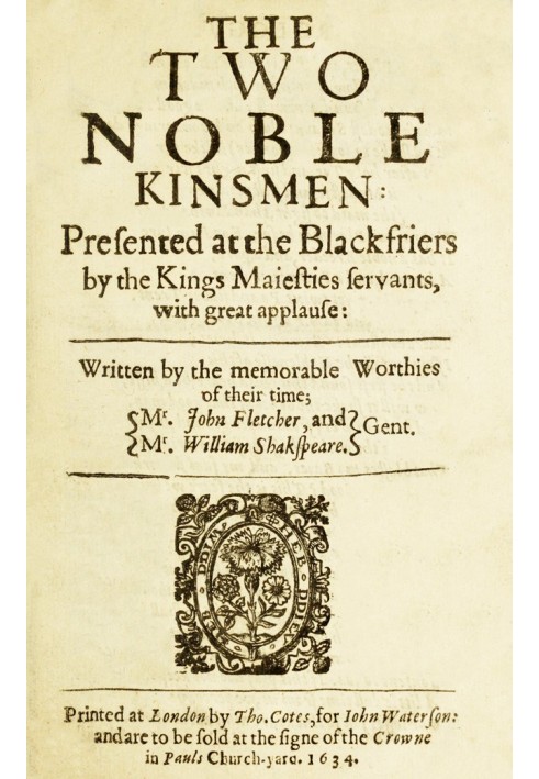 Book The Two Noble Kinsmen