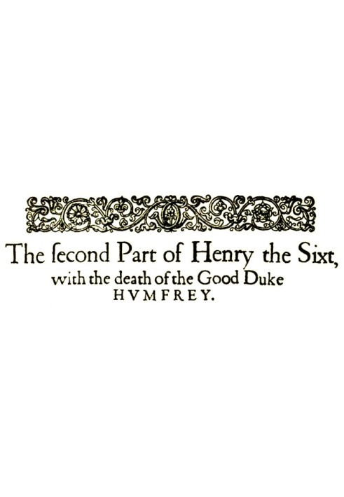 Book King Henry VI, the second part