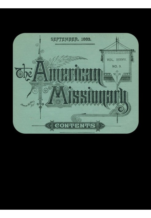 Book The American Missionary — Volume 37, No. 9, September, 1883