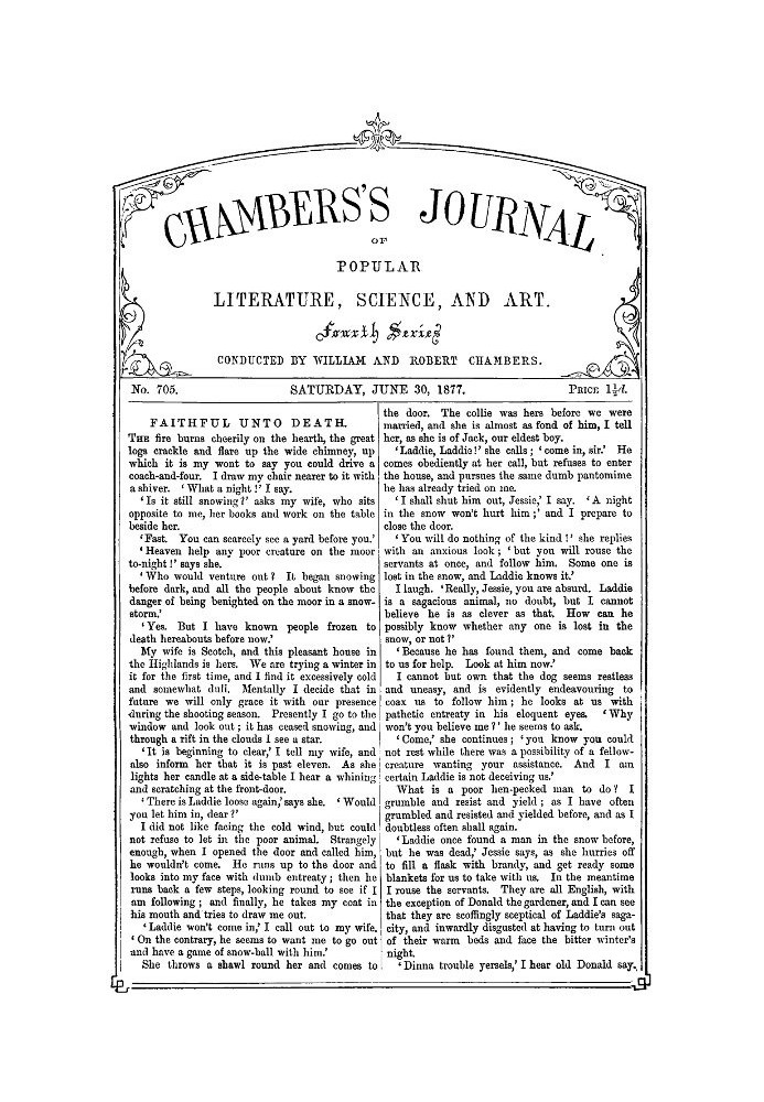 Book Chambers's Journal of Popular Literature, Science, and Art, No. 705, June 30, 1877