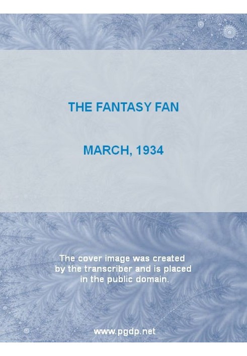 Book The Fantasy Fan, March 1934 The Fans' Own Magazine