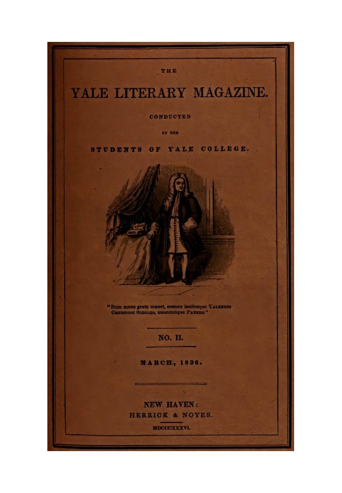 Book The Yale Literary Magazine (Vol. I, No. 2, March 1836)