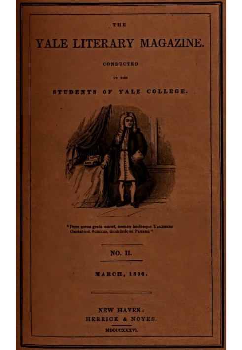 Book The Yale Literary Magazine (Vol. I, No. 2, March 1836)