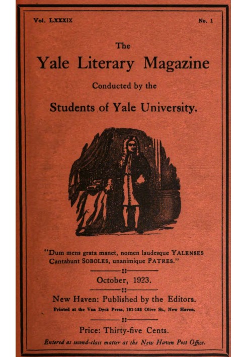 Book The Yale Literary Magazine (Vol. LXXXIX, No. 1, 1923)