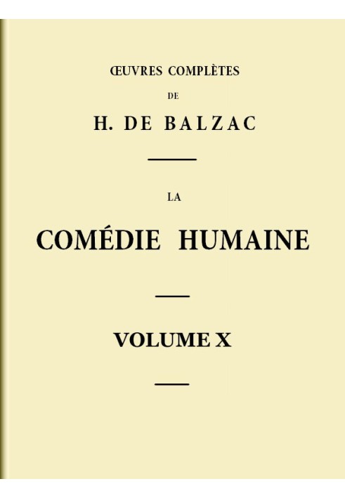 Book The Human Comedy - Volume 10. Scenes from Parisian life - Volume 02
