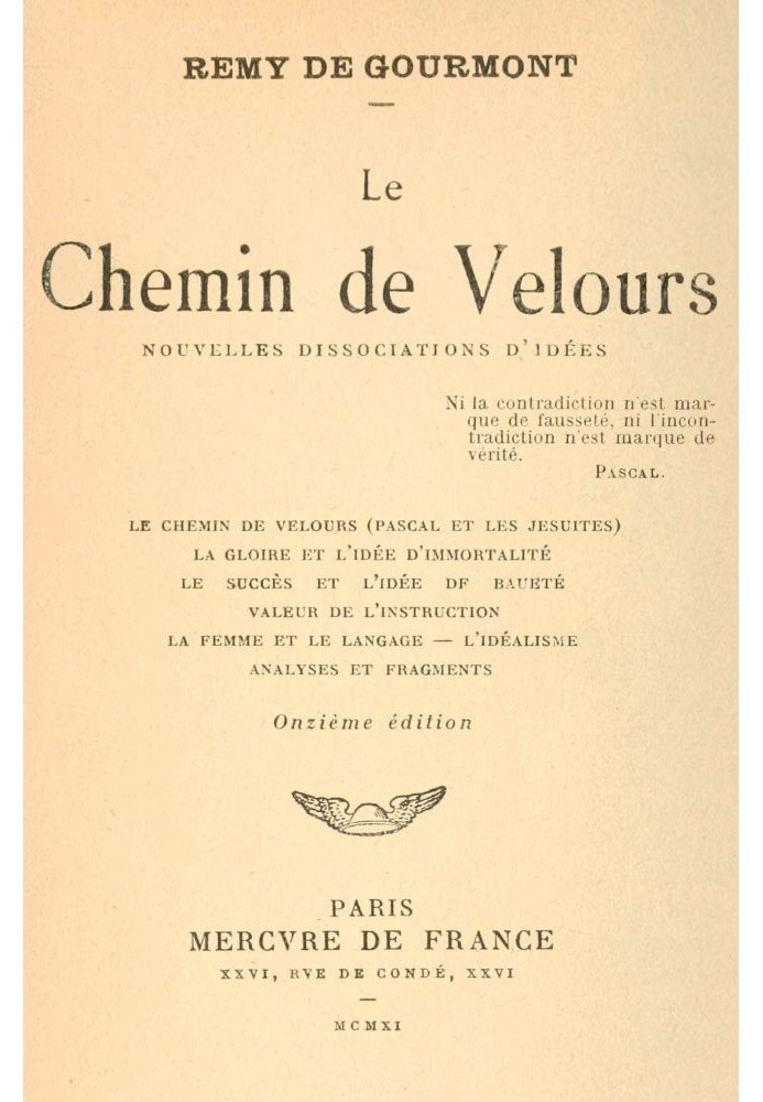 Book The Velvet Path; New dissociations of ideas