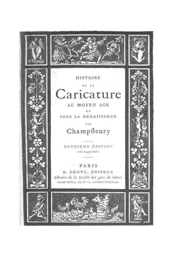 Book History of caricature in the Middle Ages and the Renaissance