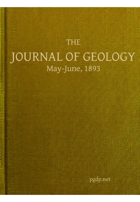 Book The Journal of Geology, May-June 1893 A Semi-Quarterly Magazone of Geology and Related Sciences