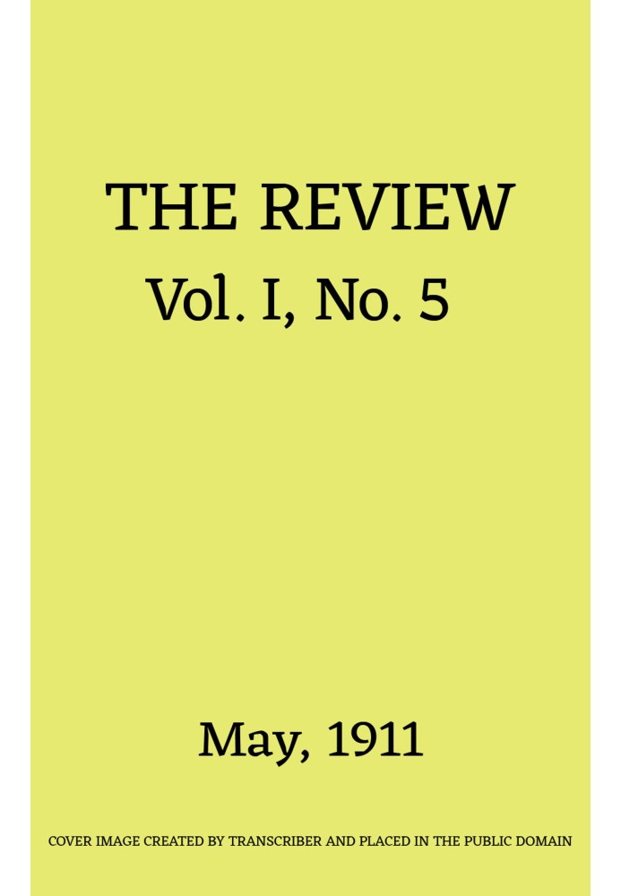 Book The Review, Vol. 1, No. 5, May 1911