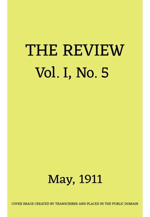 Book The Review, Vol. 1, No. 5, May 1911