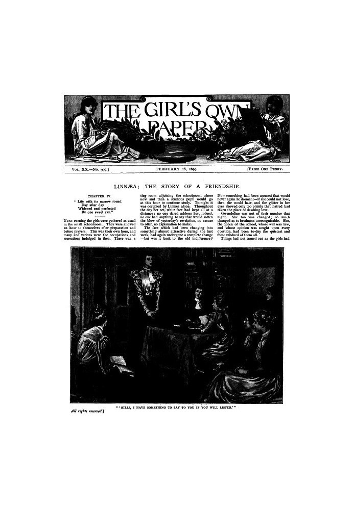 Book The Girl's Own Paper, Vol. XX. No. 999, February 18, 1899