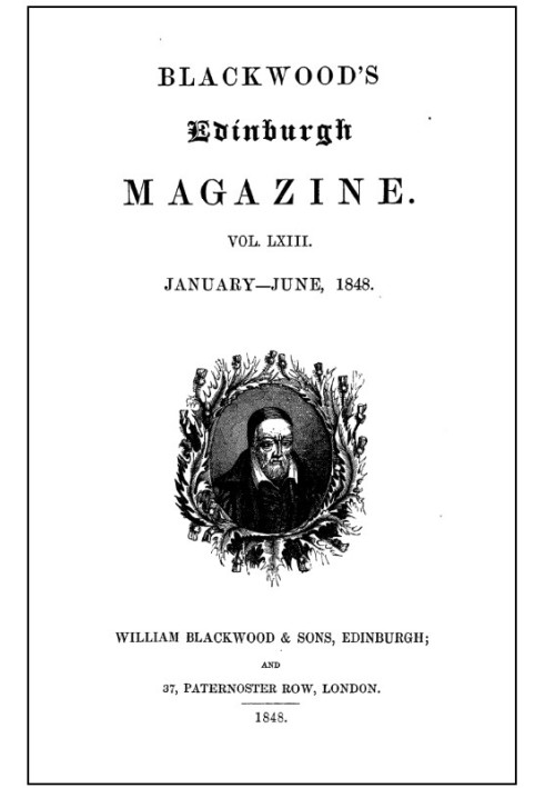 Book Blackwood's Edinburgh Magazine, Volume 63, No. 387, January, 1848