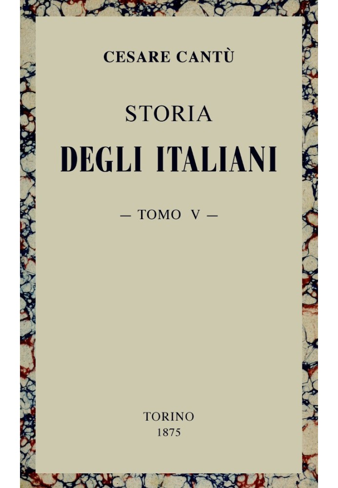 Book History of the Italians, vol. 05 (of 15)
