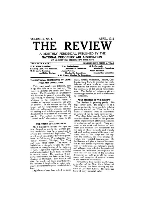 Book The Review; Vol. 1, No. 4, April, 1911