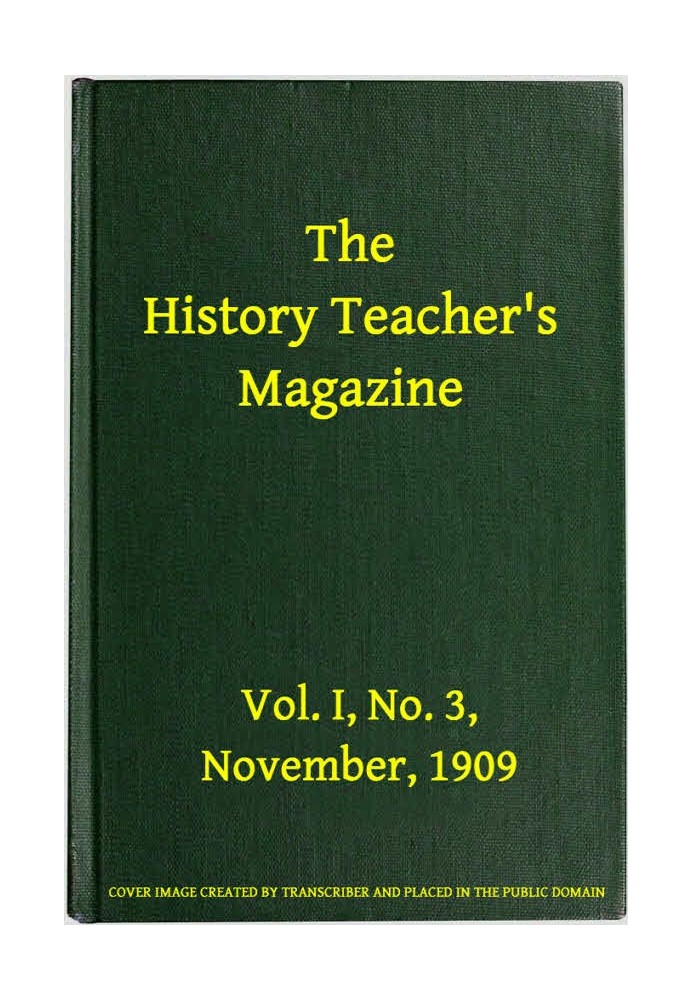 Книга Журнал для вчителя історії, вип. I, № 3, листопад 1909 р