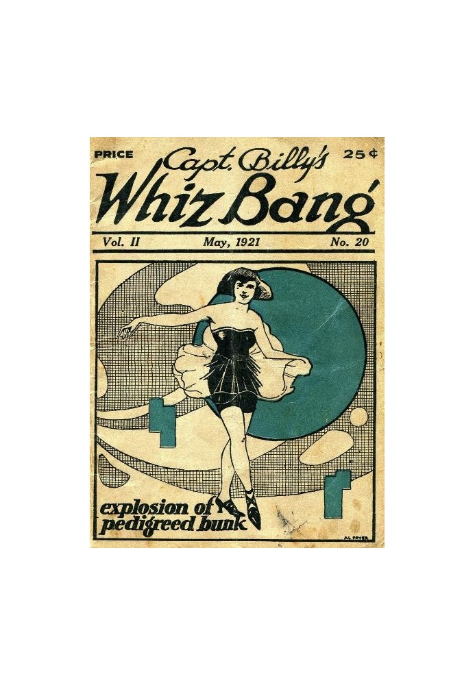 Book Captain Billy's Whiz Bang, Vol. 2, No. 20, May, 1921 America's Magazine of Wit, Humor and Filosophy