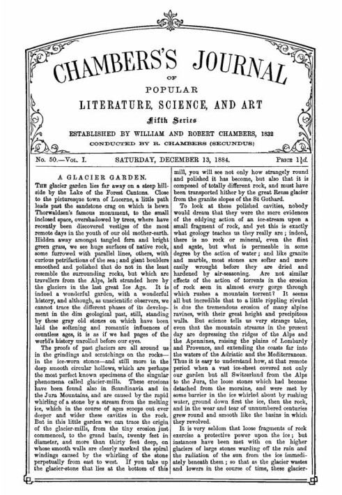Book Chambers's Journal of Popular Literature, Science, and Art, Fifth Series, No. 50, Vol. I, December 13, 1884