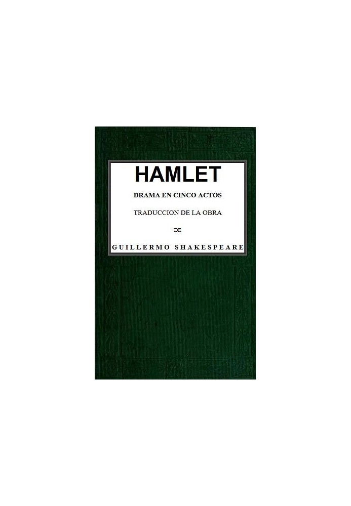 Book Hamlet: Drama in five acts