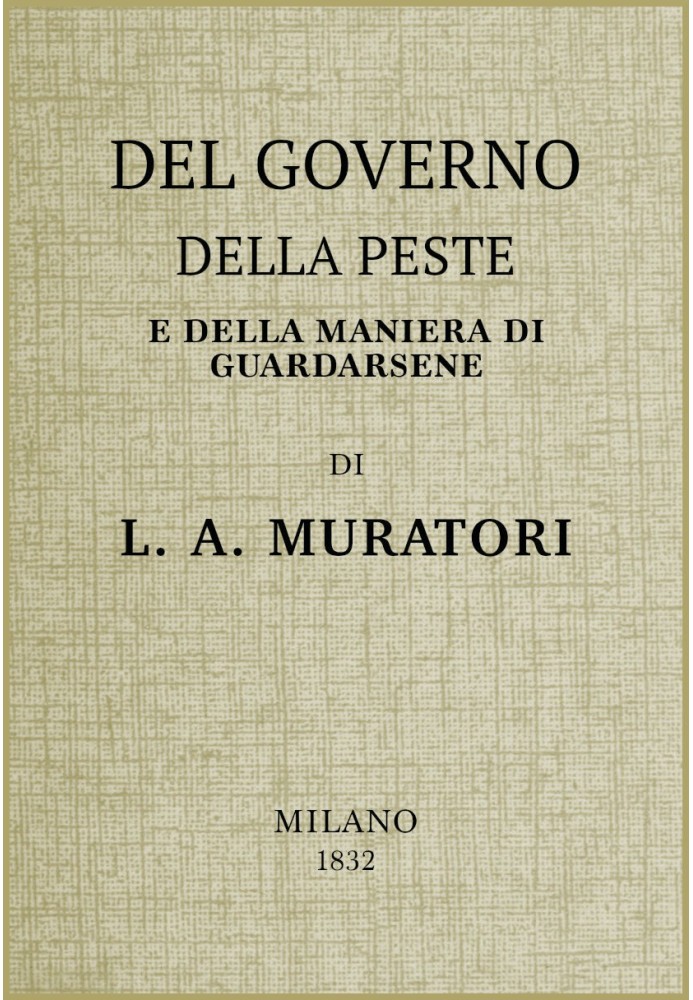 Book On the management of the plague and the way to guard against it