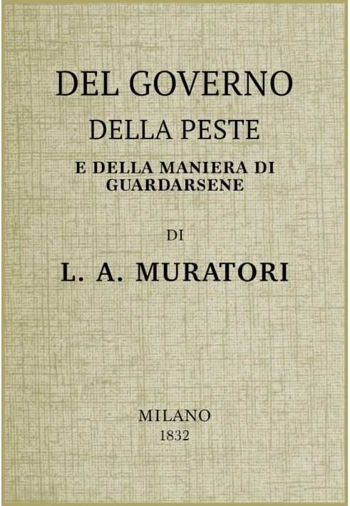 Book On the management of the plague and the way to guard against it