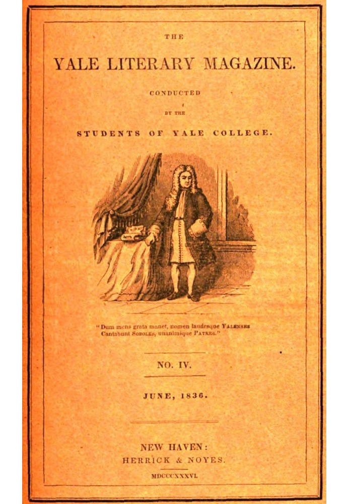 Book The Yale Literary Magazine (Vol. I, No. 4, June 1836)