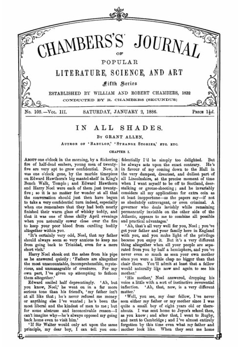 Book Chambers's Journal of Popular Literature, Science, and Art, Fifth Series, No. 105, Vol. III, January 2, 1886