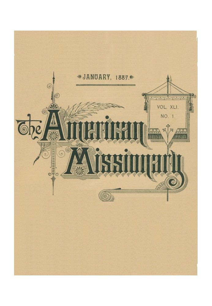 Книга Американский миссионер - Том 41, № 1, январь 1887 г.