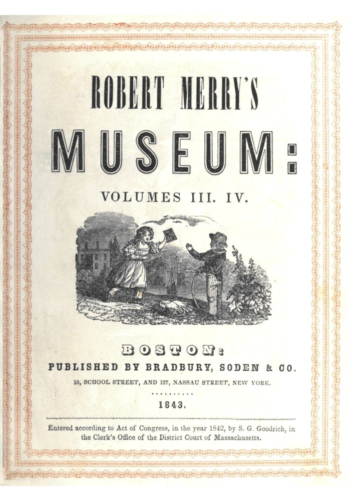 Book Robert Merry's museum, Volumes III-IV  (1842)