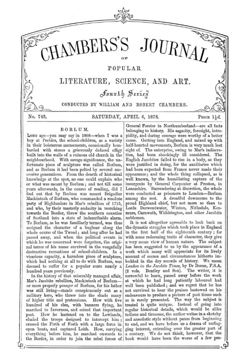 Book Chambers's Journal of Popular Literature, Science, and Art, No. 745, April 6, 1878