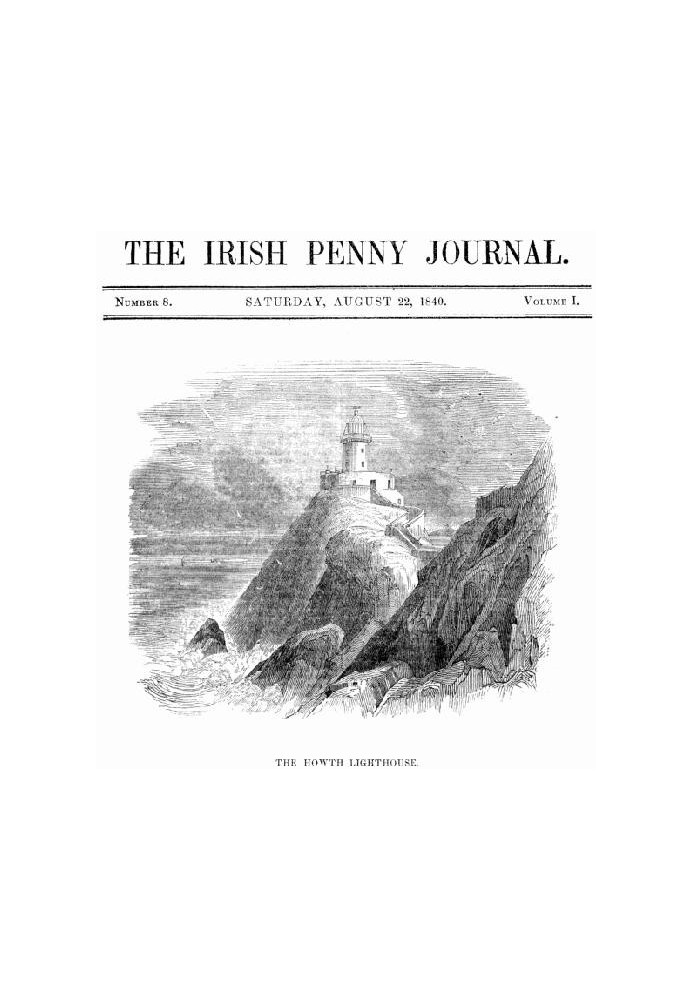 Book The Irish Penny Journal, Vol. 1 No. 08, August 22, 1840