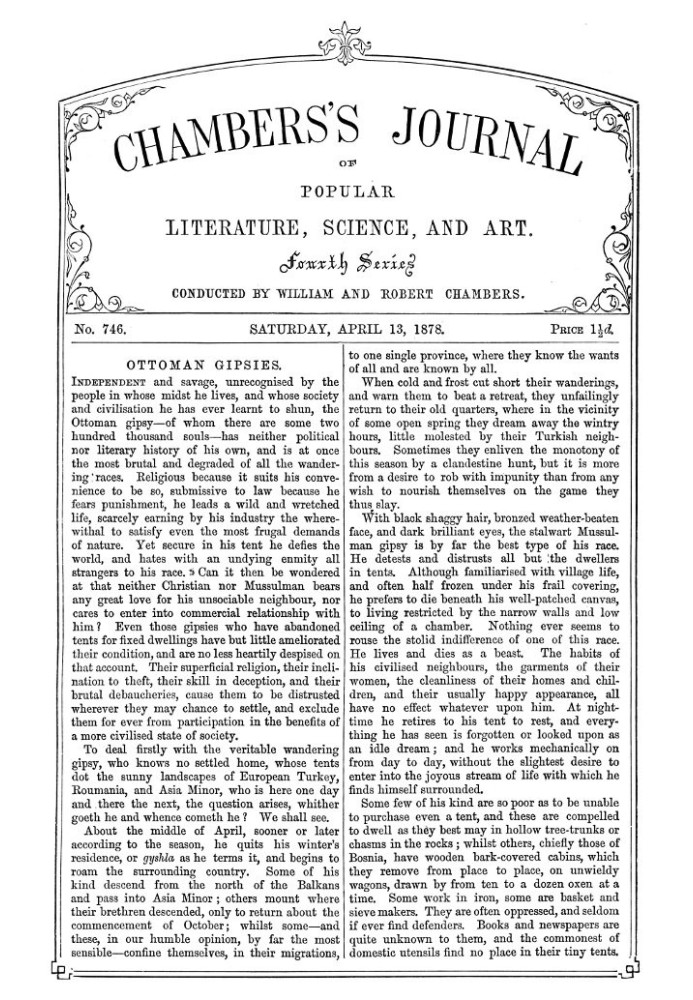 Book Chambers's Journal of Popular Literature, Science, and Art, No. 746, April 13, 1878