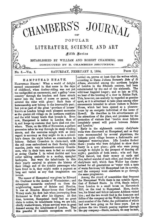 Book Chambers's Journal of Popular Literature, Science, and Art, Fifth Series, No. 5, Vol. I, February 2, 1884