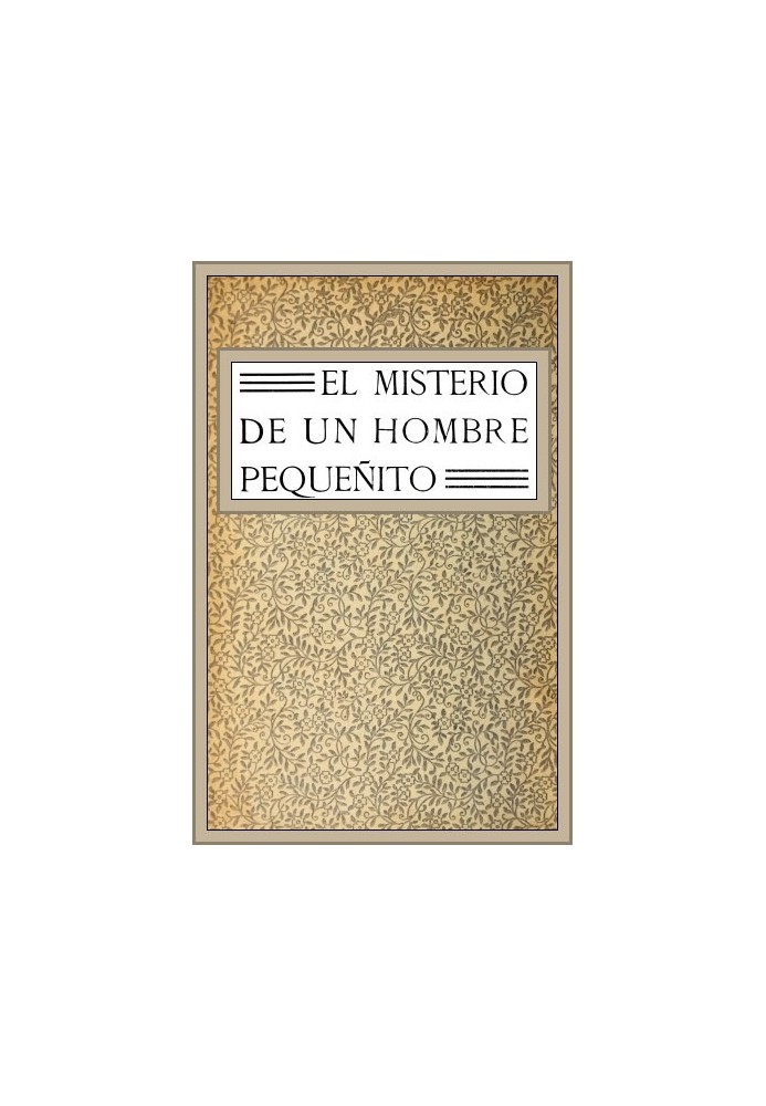 Book The mystery of a little man: novel
