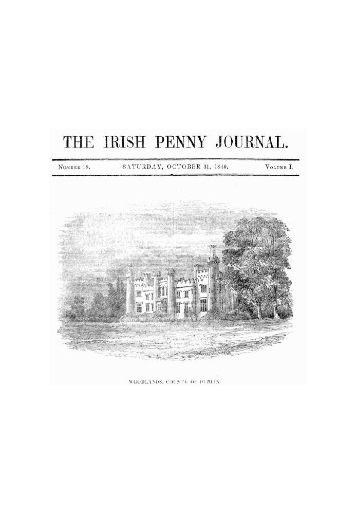 Книга Ирландский пенни-журнал, Том. 1 № 18, 31 октября 1840 г.