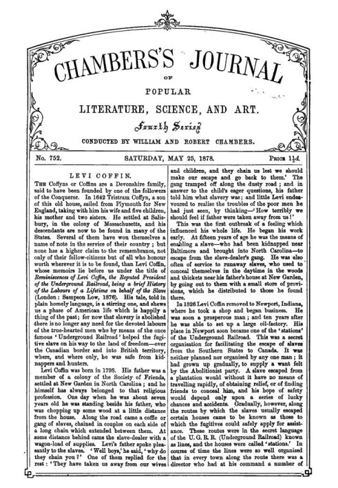 Book Chambers's Journal of Popular Literature, Science, and Art, No. 752, May 25, 1878