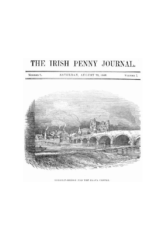 Book The Irish Penny Journal, Vol. 1 No. 09, August 29, 1840