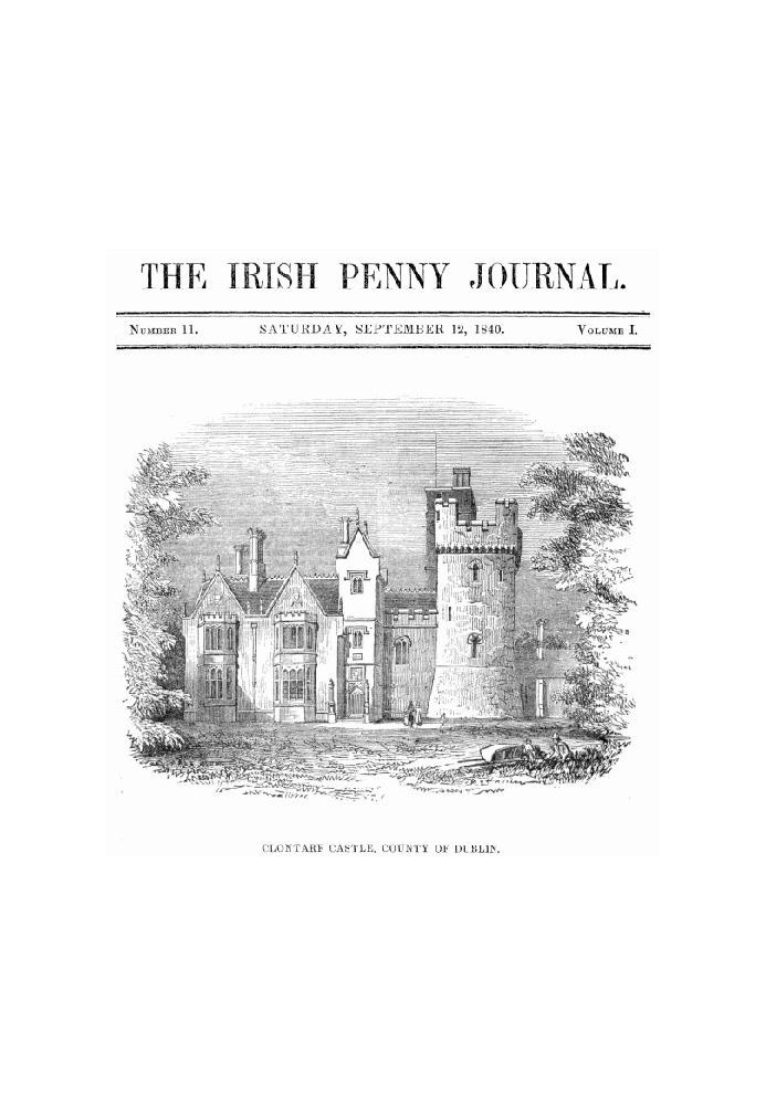 Книга The Irish Penny Journal, Vol. 1 № 11, 12 вересня 1840 р
