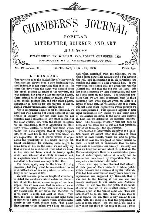 Book Chambers's Journal of Popular Literature, Science, and Art, fifth series, no. 128, vol. III, June 12, 1886