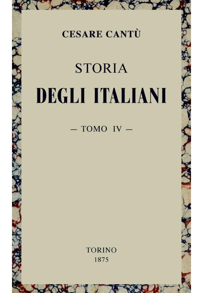 Book History of the Italians, vol. 04 (of 15)
