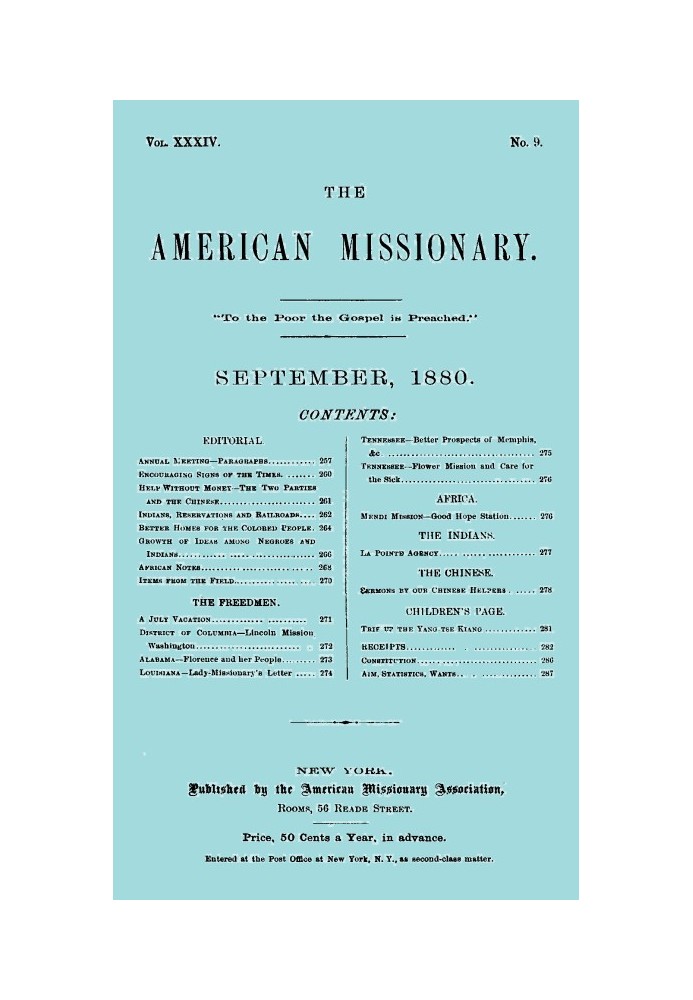 Книга Американський місіонер — том 34, № 09, вересень 1880 р